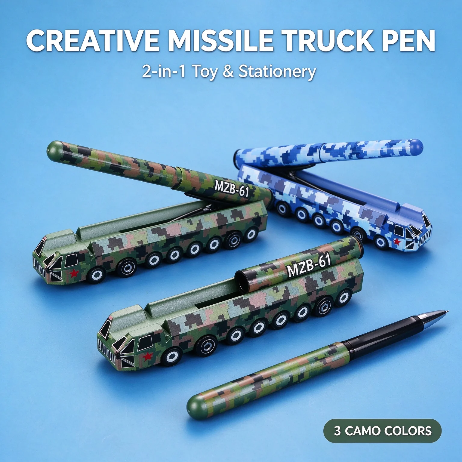 Neuer kreativer Dongfeng 61-Intercontinental-Raketen-Design-Neutralstift, niedlicher Spielzeug-Gelstift, Simulationsmodell, Ständer, Unterschriftenstift – Detail 5