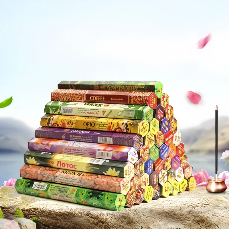 20 Sticks Indian Incense White Sage Meditation Lavender Yoga Sea Breeze Love Incense Purifying Air Deodorization Aromatherapy