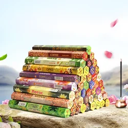 20 Sticks Indian Incense White Sage Meditation Lavender Yoga Sea Breeze Love Incense Purifying Air Deodorization Aromatherapy