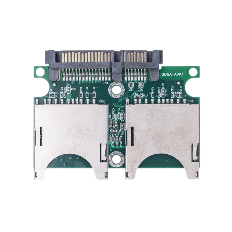 Dual SD to SATA Converter Industrial-Grade SD to SATA Adapter Card 15PIN+7PIN SD to Serial Adapter Card