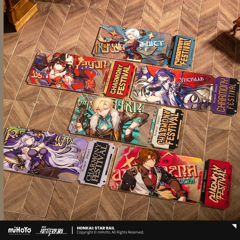 

Honkai: Star Rail Aventurine Charmony Festival Series Acrylic Combination Insert Collection Set Acheron‌ miHoYo Game Peripheral
