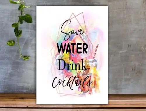 Металлическая кожа: «сохранить воду, пить коктейли» для бара или домашнего бара