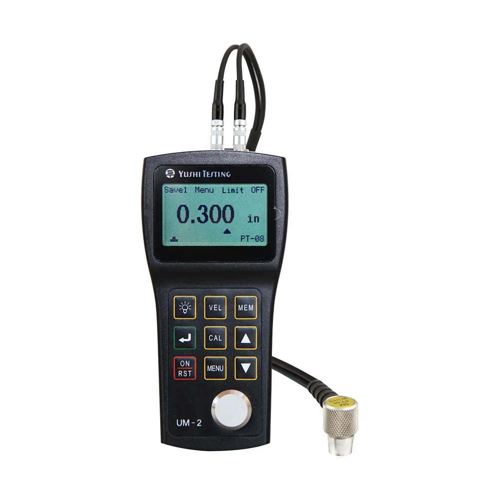 

resolution 0.01mm lcd backlight portable ultra sonic metals thickness measurement devices ndt yushi um2 thickness gauge