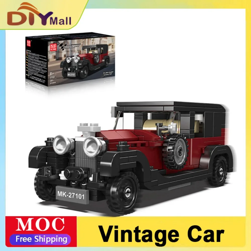 

Mould King Luxury Vintage Car Model MOC Building Bricks Speed Hypercar Vehicle Technology Gifts Holiday Assemble Children Toys