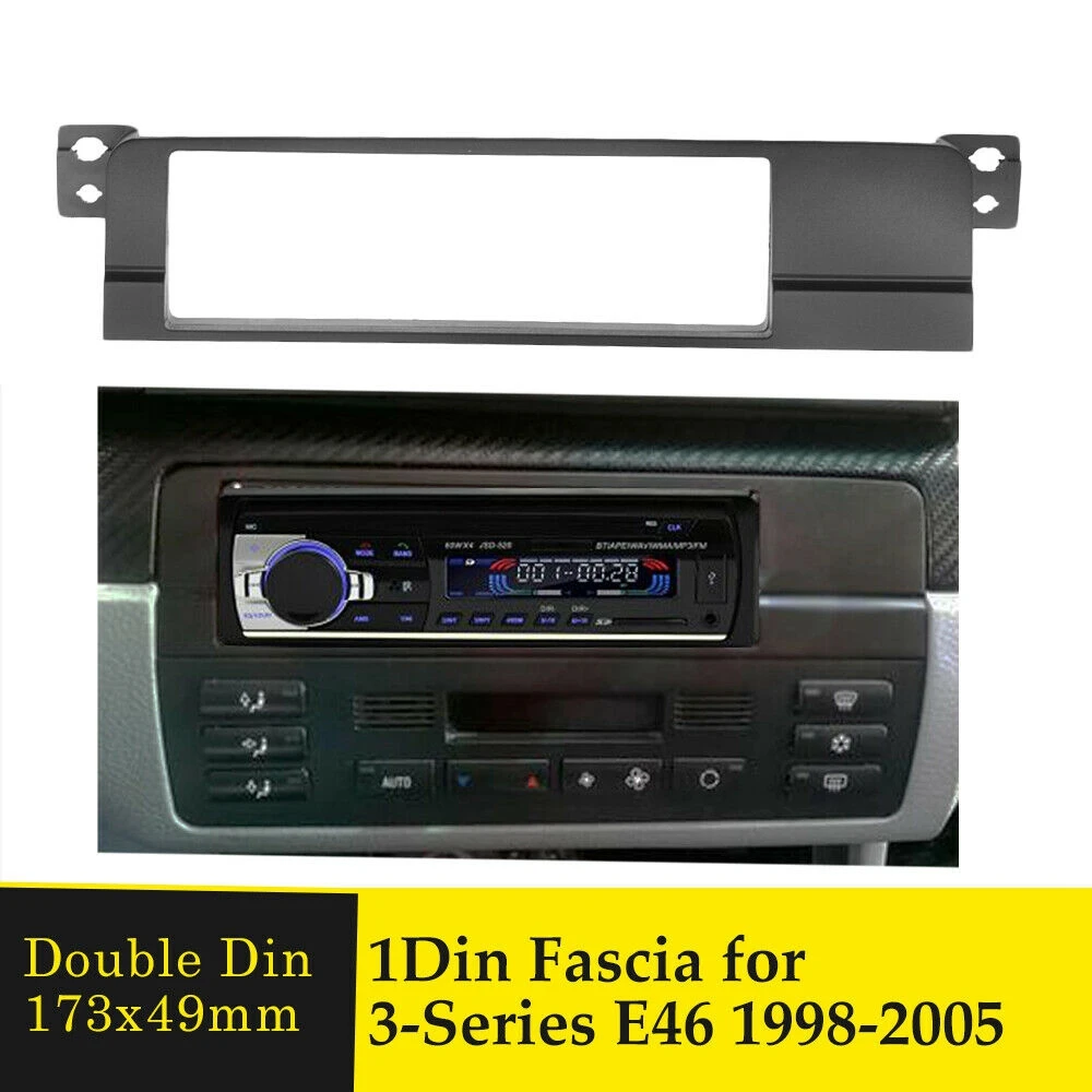 1 Din Car Stereo Radio Fascia Facia adattatore piastra pannello per-BMW serie 3 E46 1999-2006