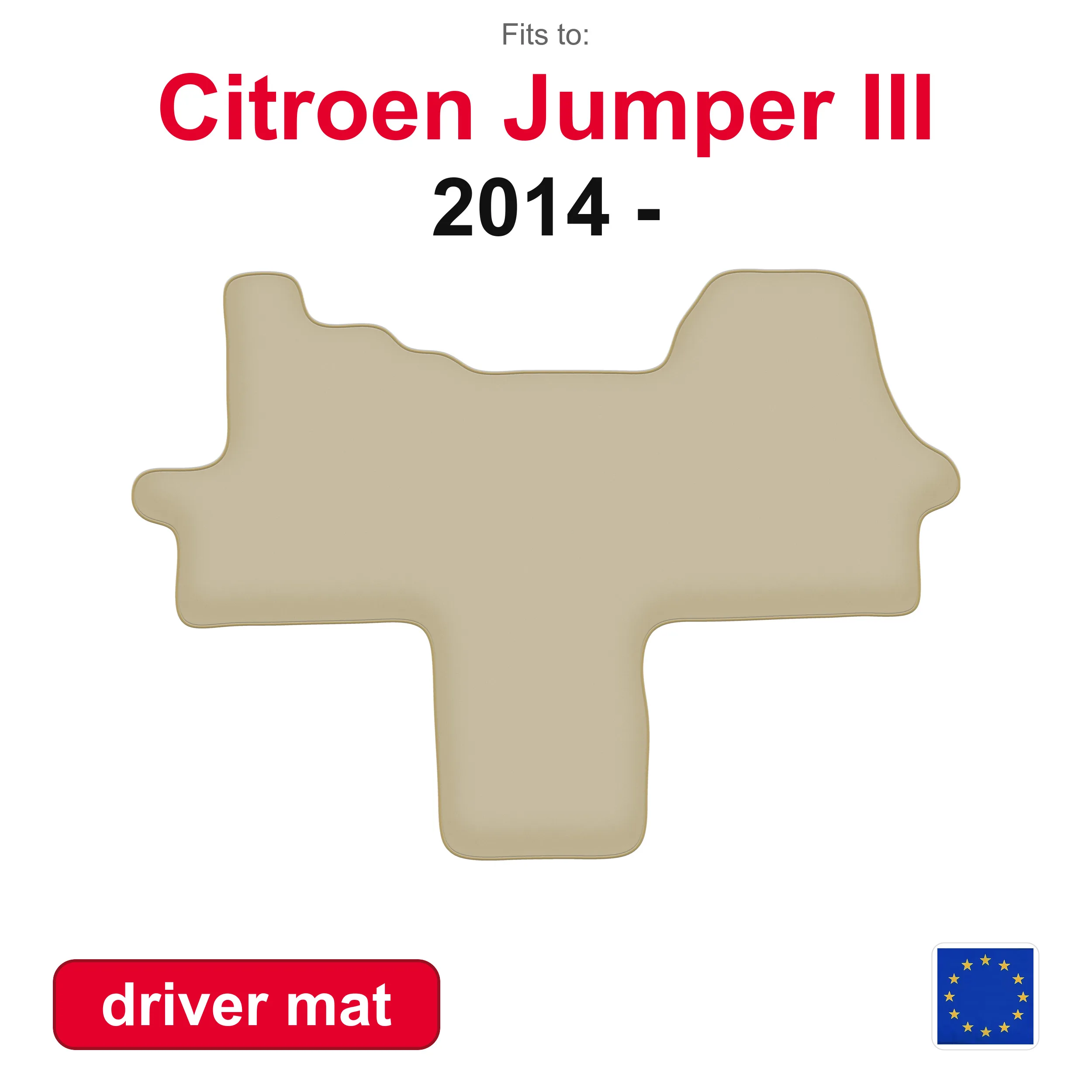 PREMIUM automat voor Fiat Ducato IV bestelauto (2014 -) - beige (1 stuk)
