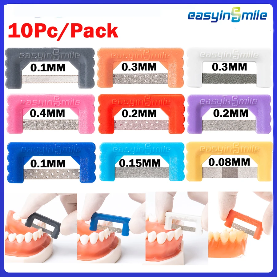 

Easyinsmile Dental IPR IR Orthodontic Polishing Strip Interproximal Reduction Strip ortodoncia Stripping Tooth Enamel Reduce Saw