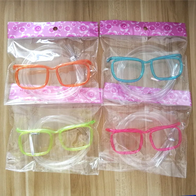 1PCS Novelty Gags Practical Jokes Fun Soft Plastic Straw Funny Glasses Drinking Toys Party Joke Kids Baby Birthday Party Toys view 4