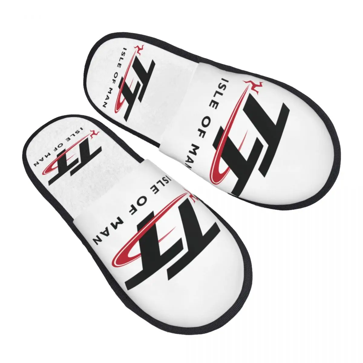 

Custom Isle Of Man TT Races Memory Foam Slippers Women Comfy Warm Motorcycle Sport House Slippers