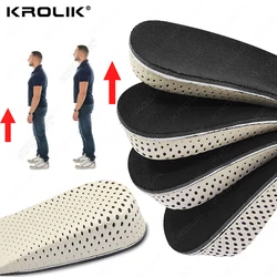 Invisible Height Increase Insole Unisex 2-5cm Half Heel Shoe Insoles Breathable Ultra Light Elevated Sports Shoes Pad Cushion