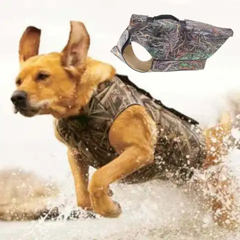 Chaleco de caza para perros, pecho de neopreno ajustable, chaleco para perros para aves acuáticas, caza de patos, actividades al aire libre