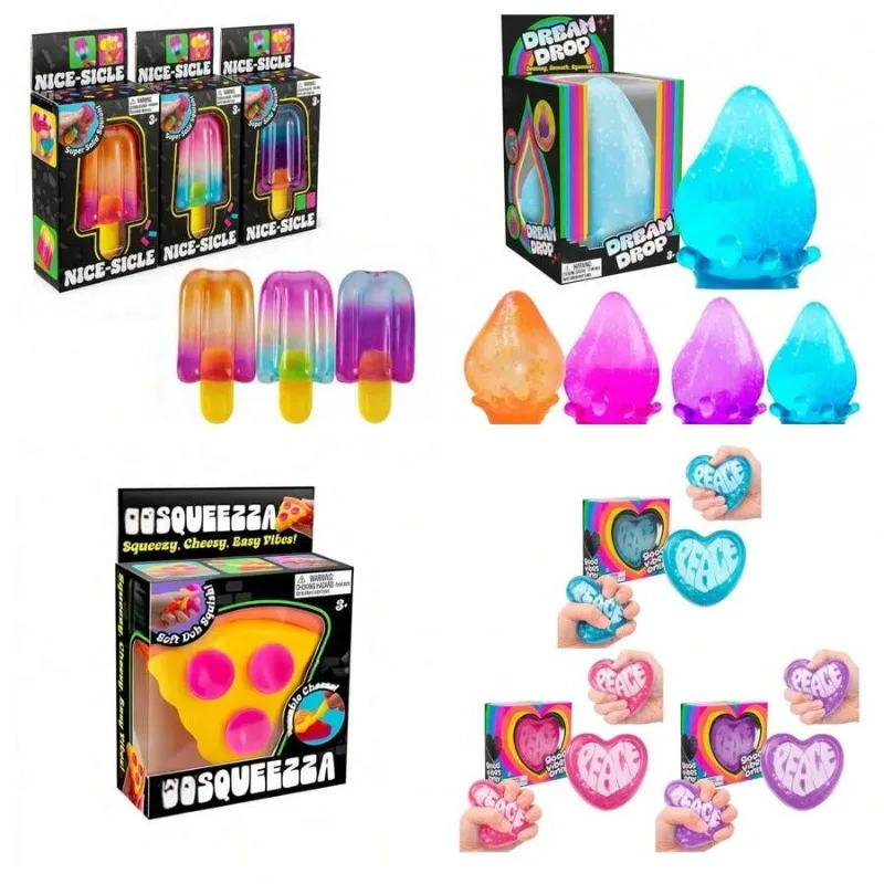 

Premium Surprise Squishy Mystery Pack, Single Random Cute Soft Squeeze Toy, Stress Relief Fidget Plaything for Kids Teens Daily Leisure Decompression Gift