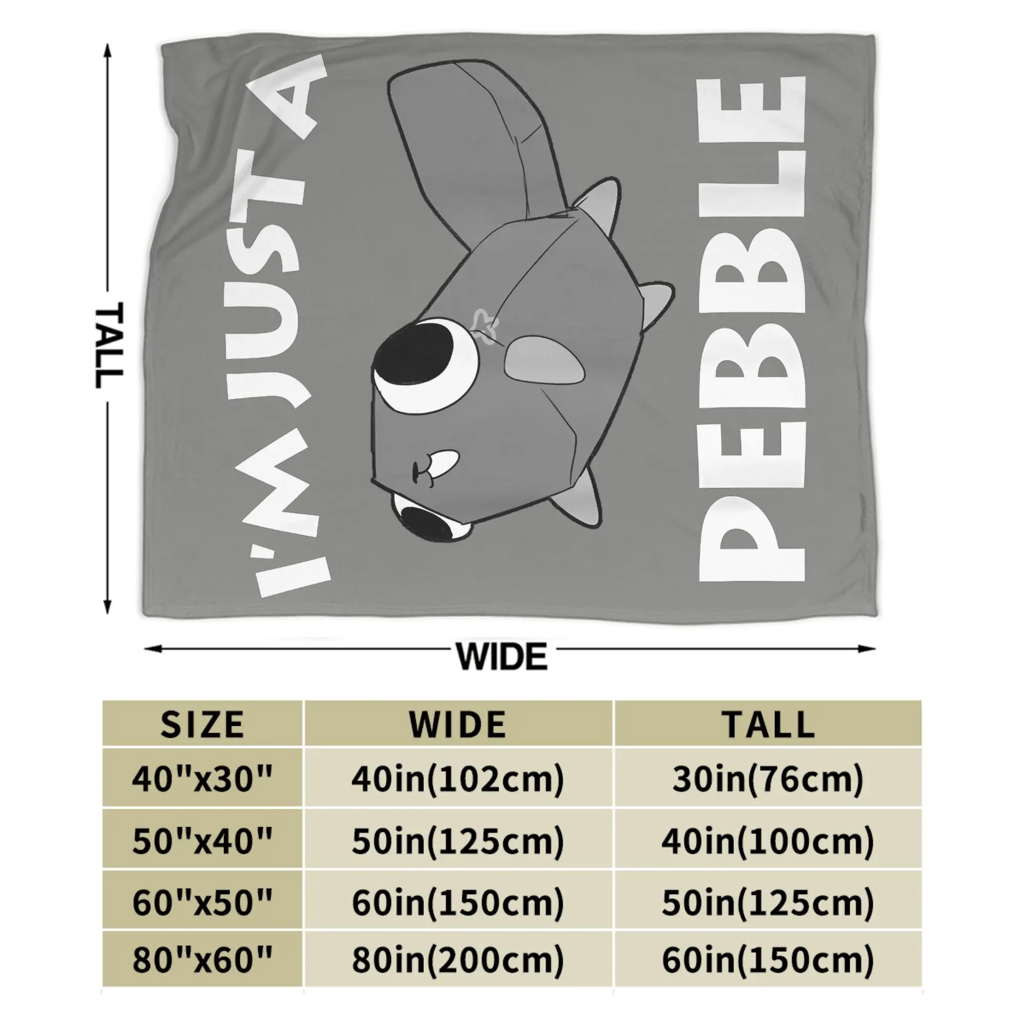 I'm Just a Pebble Dandy's World Blanket Flannel All Season Horror Game Multifunction Super Soft Throw Blanket for Bed