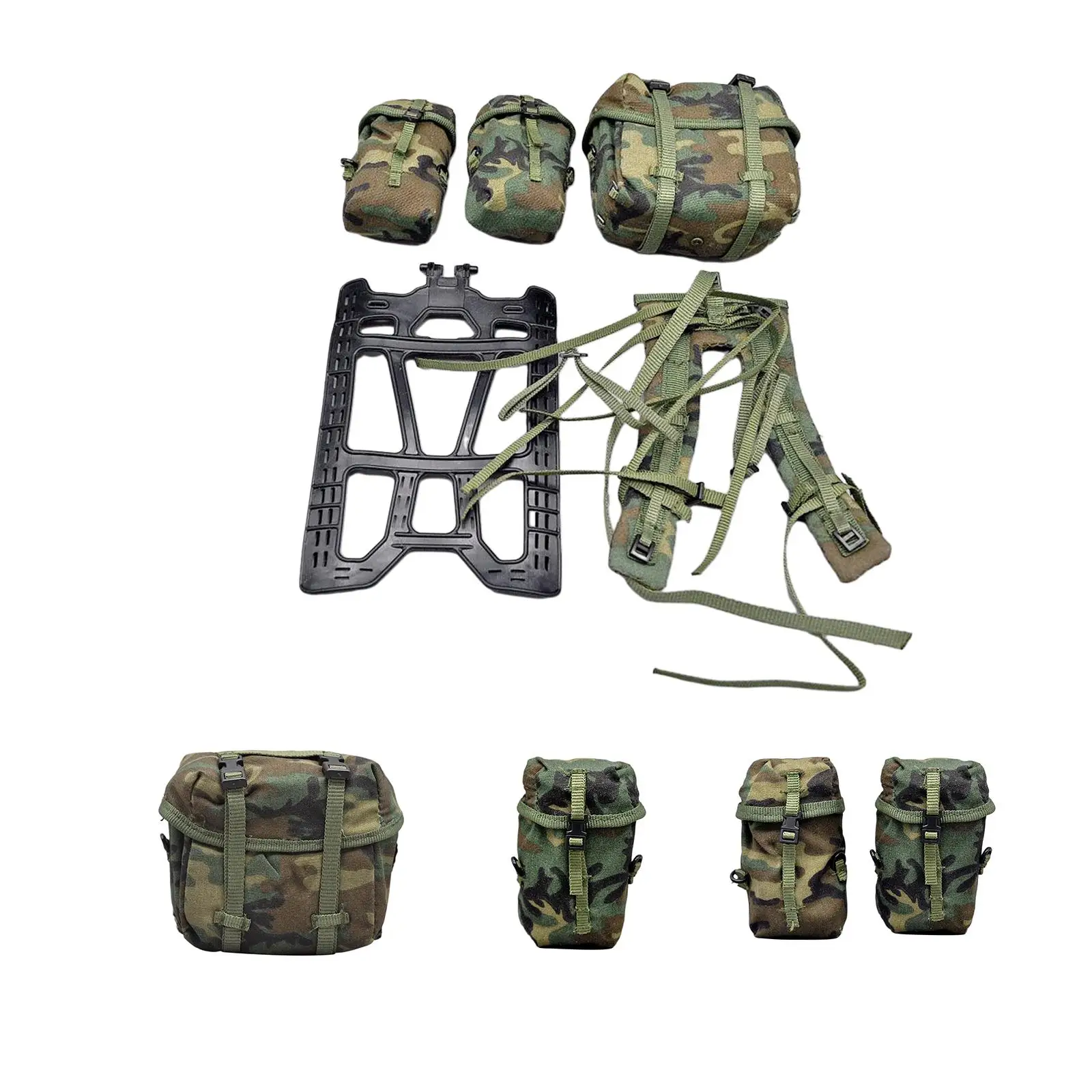 1/6 Soldier Soldier Jungle Harness Carrying Bag Classic Cloth Mini Small Bag for 12inch Male Action Figures Body Accessories