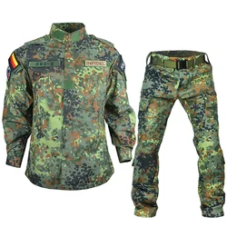 Flectarn Tactical Uniform Combat ACU German Camouflage Patche Training Outdoor CS Team Airsoft Paintball Gear