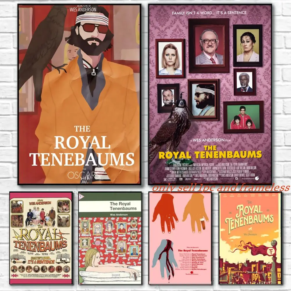 Classic Comedy Movie T-The Royal Tenenbaums Poster Wall art poster paintings are suitable for clubs living rooms and bedroom