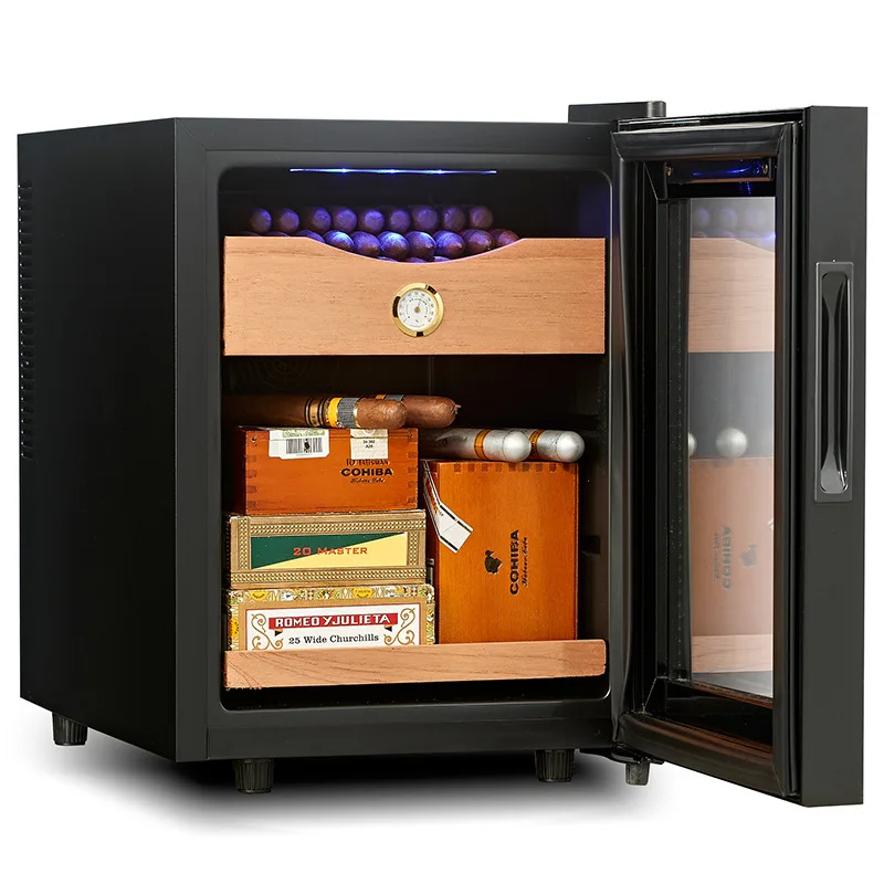 Cigar Cooler Temperature Control Dry Cabinet Electrical Cigar Humidor Display Storage Cabinet