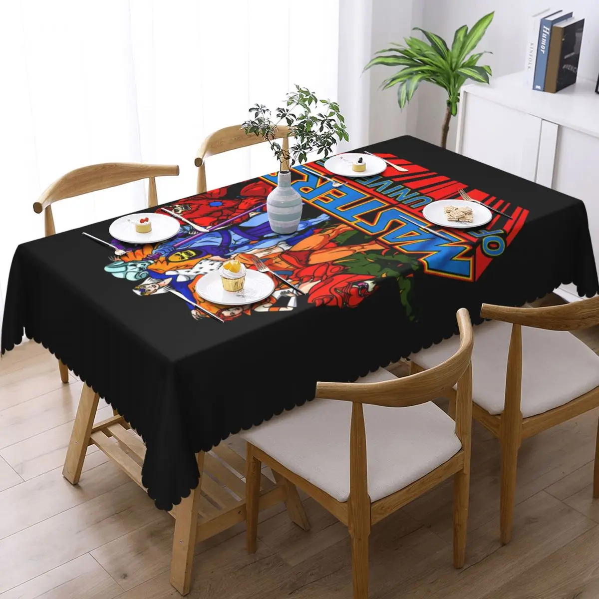 Customized Rectangular He-Man And The Masters Of The Universe Tablecloth Fit 40