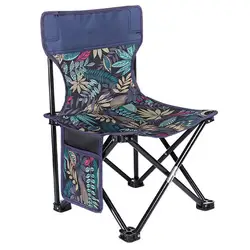 Fishing Chair Folding Camping Chair Picnic Seat With Backrest Lightweight Portable Heavy Duty Chair For Beach Fishing Hiking BBQ