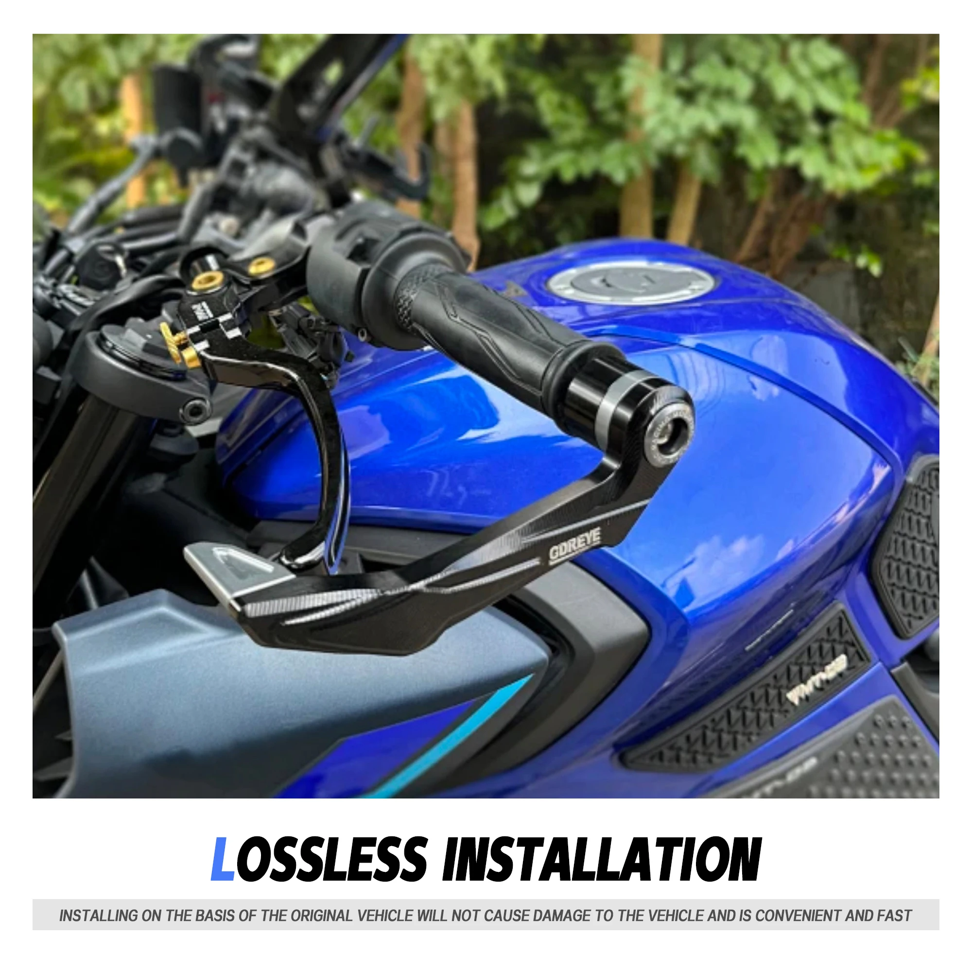 For YAMAHA MT-07 MT25 MT-03 MT07 MT-09 Handlebar Guards Motorcycle MT09 Thick Aluminum Grips Guard Levers Guard Protector Set view 5
