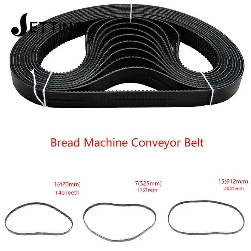 Universal Household Bread Machine Belts Bread Making Part Accessories Conveyor Belt 420-612MM Bread Machine Belt