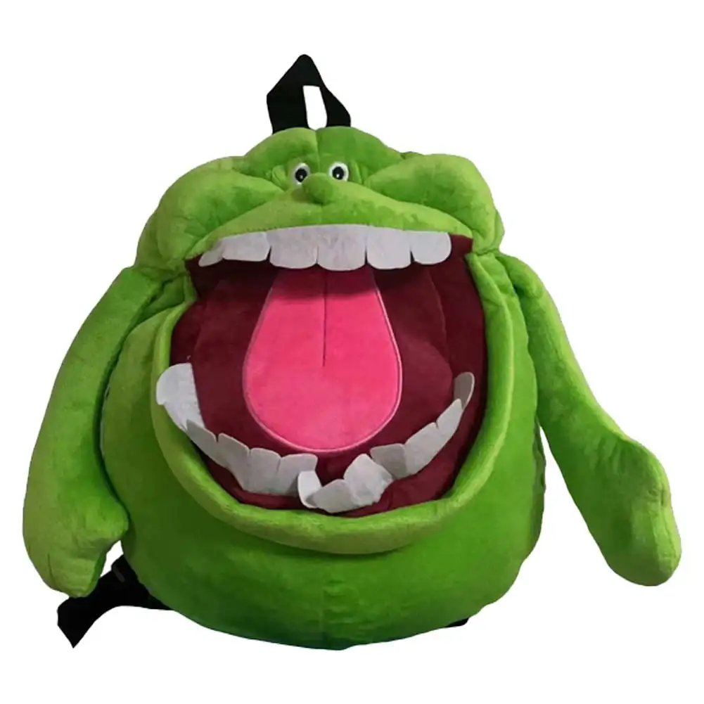 Ghost Slimer Cosplay Bag Plush Backpack Anime Cartoon Fantasy School Shoulder Bag Rucksack for Adult Kids Birthday Xmas Gifts