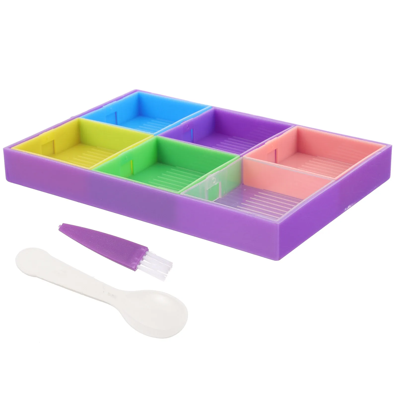 

1 set Multifunctional Turning Disc Rhinestone Tray Bead Sorting Container for Diamond Storage Supplies Tools Set