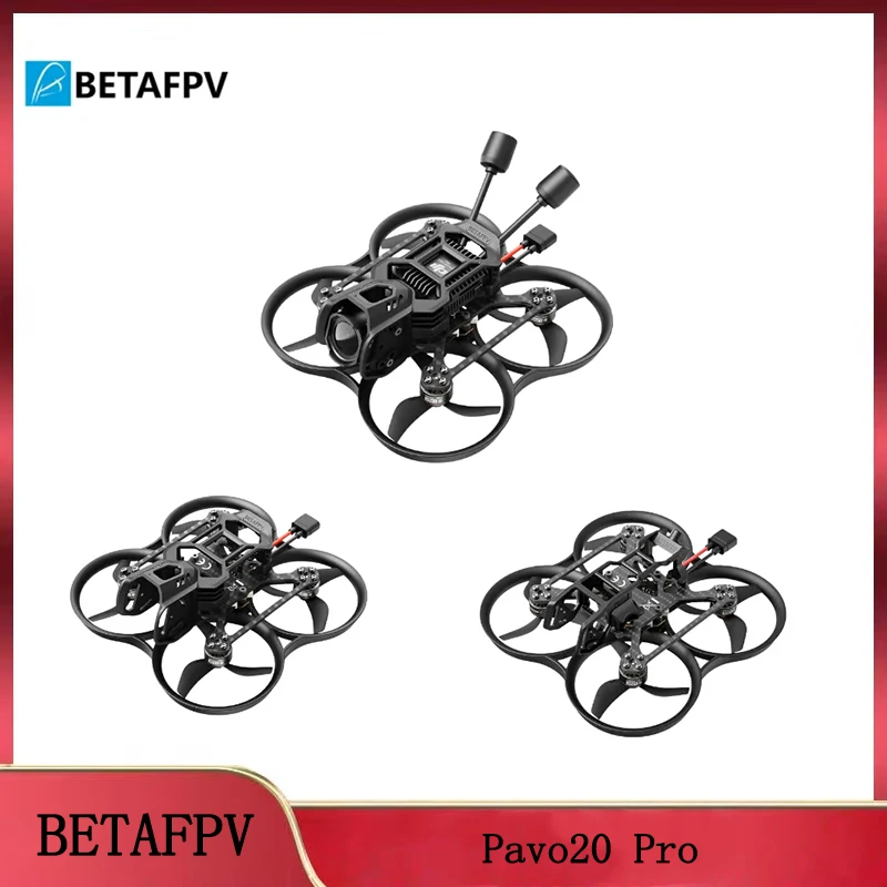 

Бесщеточный квадрокоптер BETAFPV Pavo20 O4 Pro Whoop: двигатель 1104 72000 кВ, AIO F4 2-3S 20A, приемник ELRS/SBUS и воздушный блок O3
