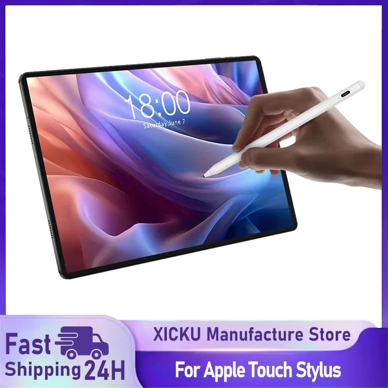 

For Apple Pencil Palm Rejection Power Display iPad Pencil Pen For iPad 2025 2024 2023 2022 2021 Pro Air Mini Specific Stylus