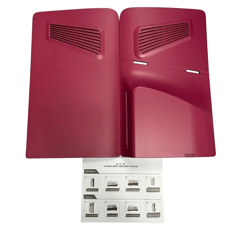 ฝาครอบแผงหน้าปัดแบบแข็งพร้อมช่องระบายอากาศป้องกันฝุ่นเปลี่ยนแผ่นหน้าสำหรับอุปกรณ์เสริมสำหรับเล่นเกม PS 5