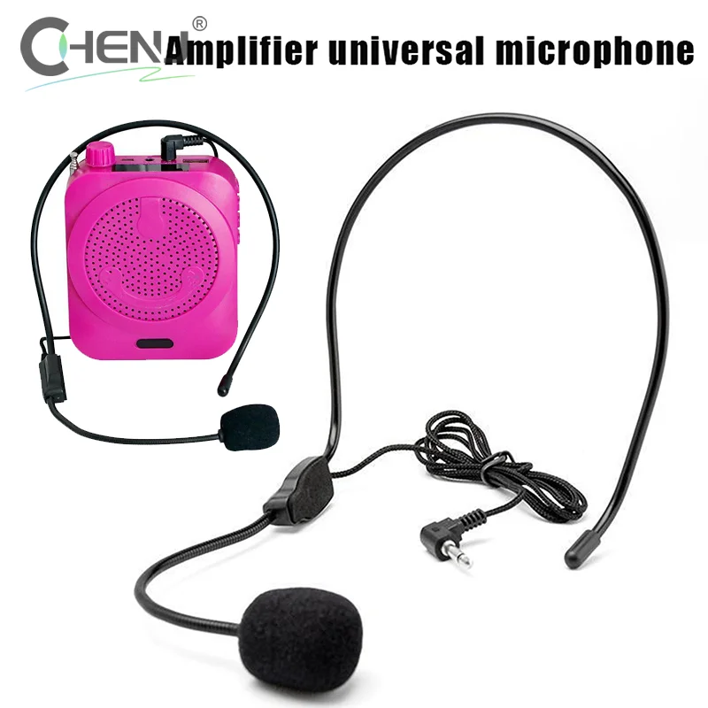 3.5mm Plug Guide Lecture Speech Microphone Head-mounted Portable Head Wear Microphone Lightweight Over Head For Teaching Meeting