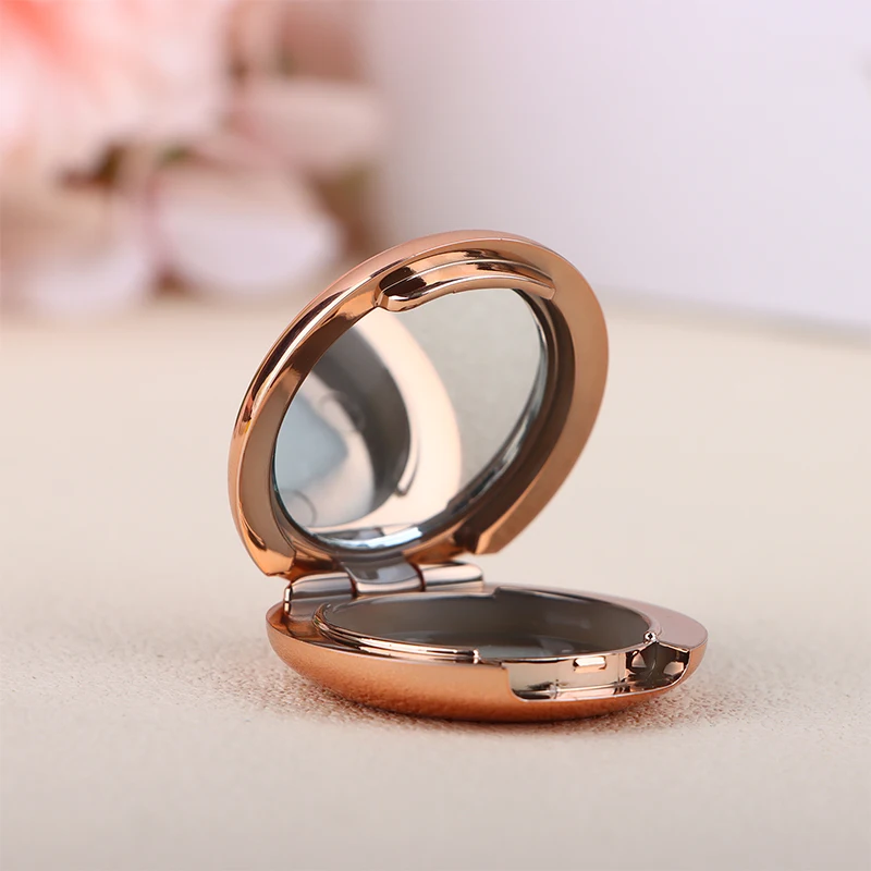 Gold Mini Eye Shadow Empty Box DIY Highlight Rouge Makeup Container Plastic Case Refillable Travel Accessory Cosmetics Dispenser