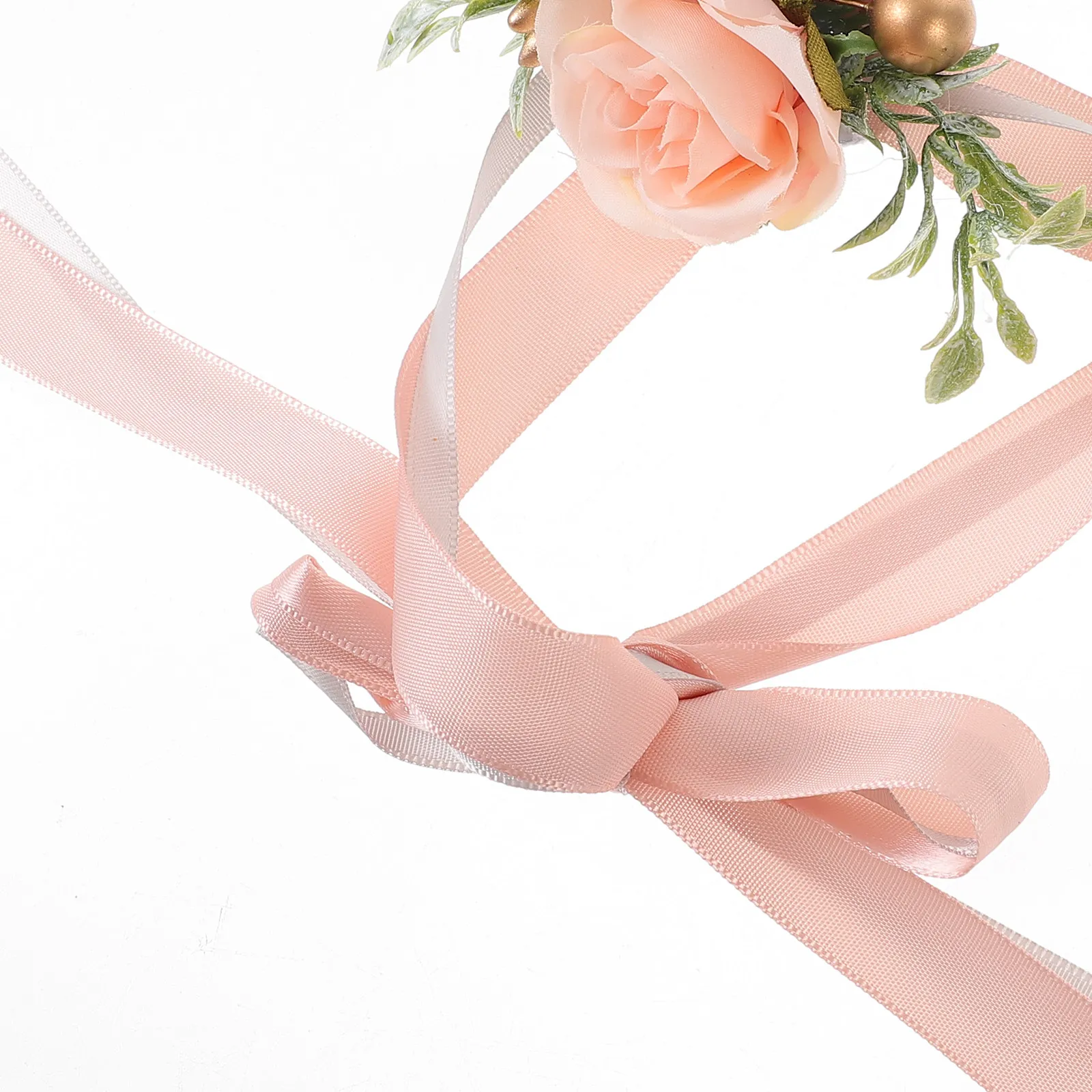 Artificial Silk Wedding Wrist Flower Corsage for Bridesmaid Bridal Hand Flower Accessory