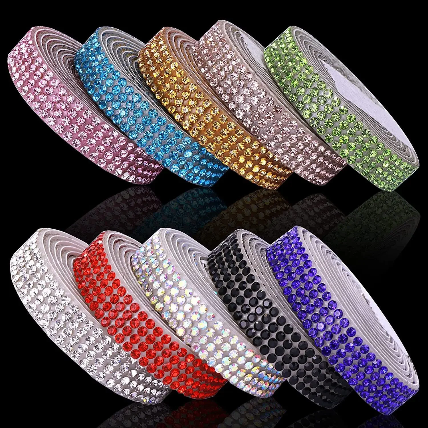 High Quality Crystal Bar Glitter Rhinestone Glass Crystal Decoration DIY Belt Garment Strass Hotfix Applique Craft 1 Yard