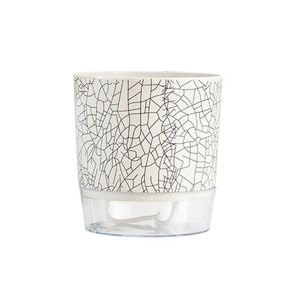 

Transparent Self-watering Plants Pot Green Plants Home Bonsai Decor Lazy Flower Pot With Water Container Planter Garden Supplies