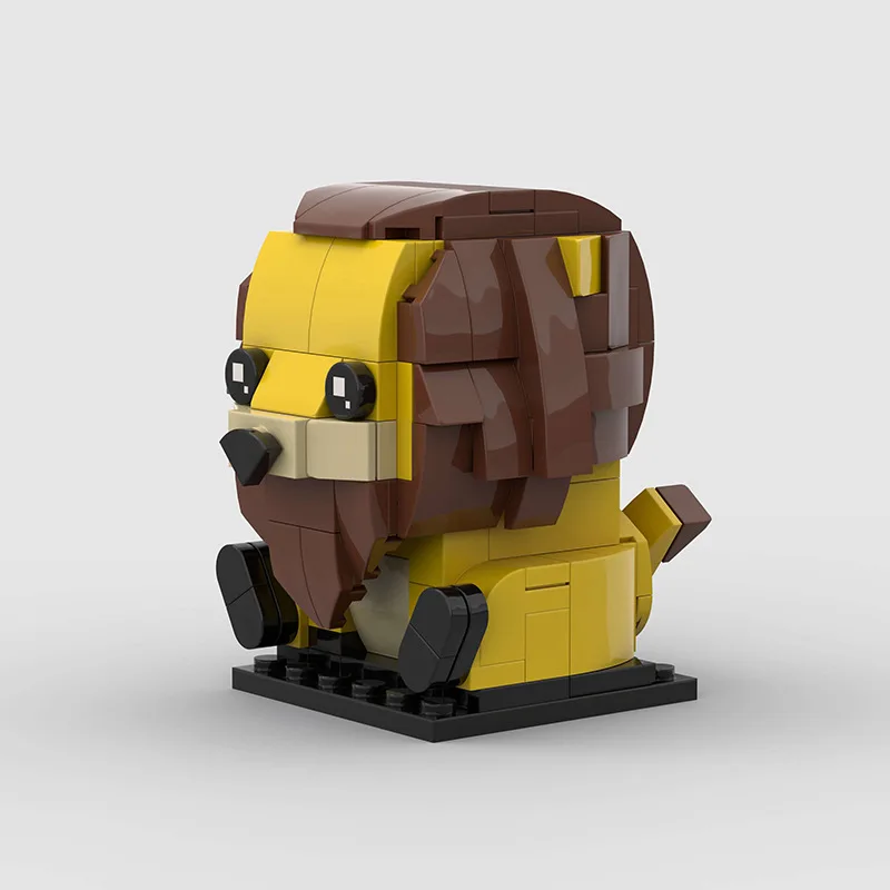 Creative lion moc model compatible Lego small particle education assembly children's building block toys cross-border wholesale