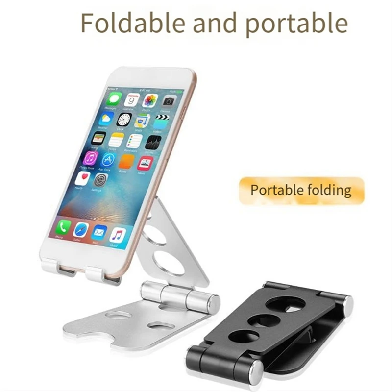 Tablet Stand Folding Adjustable Desk Portable Desktop Stand Tablet Bracket Durable Easy Install Easy To Use Black