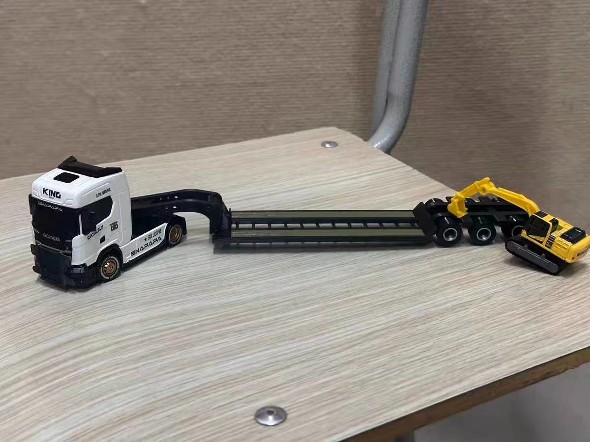For Wen Nanfeng 1/64 RC Scania 730S Container Truck with Gooseneck Trailer Mini Drift RC Tow Truck Desktop Model Upgrade Parts