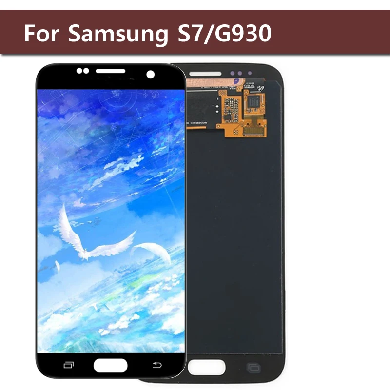 Top Super AMOLED Phone LCD Display For Samsung Galaxy S7 G930 G930F G930A G930V G930P G930T Touch Screen Digitizer