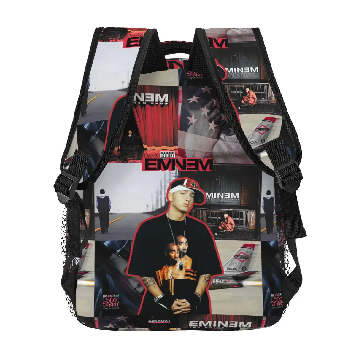 حقيبة ظهر Eminem رائجة البيع Daypack سعة كبيرة للأولاد والبنات حقيبة كتب مدرسية حقائب كتف للرجال والنساء #5