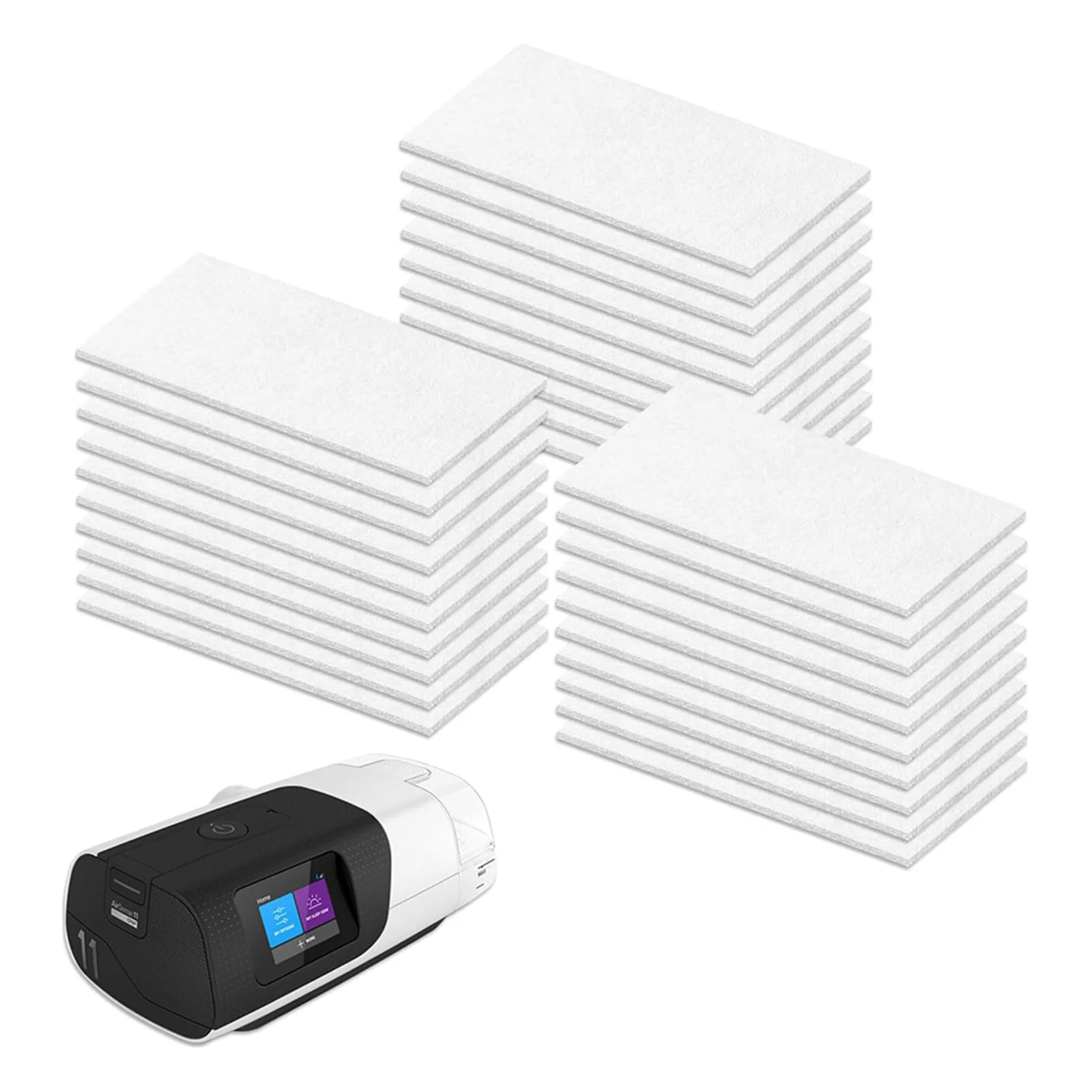

【HOME ESSENTIAL】300 упаковок фильтров Airsense 11 - утолщенная конструкция толщиной 3 мм для аппарата Resmed Airsense 11