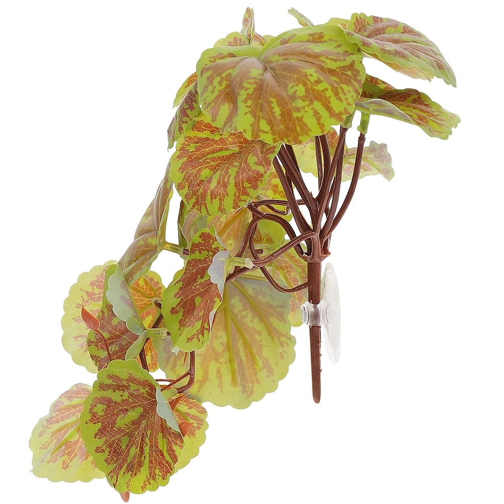 

Aquarium Decor Artificial Hanging Plants Fake Habitat Terrarium Decorations for Reptiles Faux