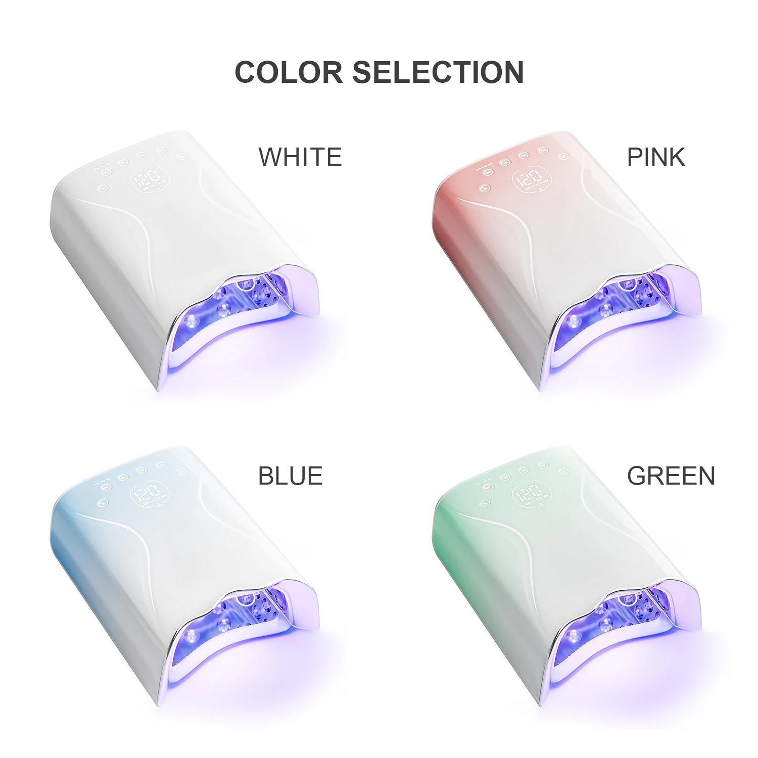 New LED Nail Curing Lamp 115W High Power Quick Dry Light Therapy Lamp Nail Salon Equipment Tool