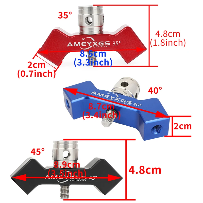 Arco composto de tiro com arco duplo lado v barra equilíbrio 35/40/45 graus liga alumínio tiro caça acessórios