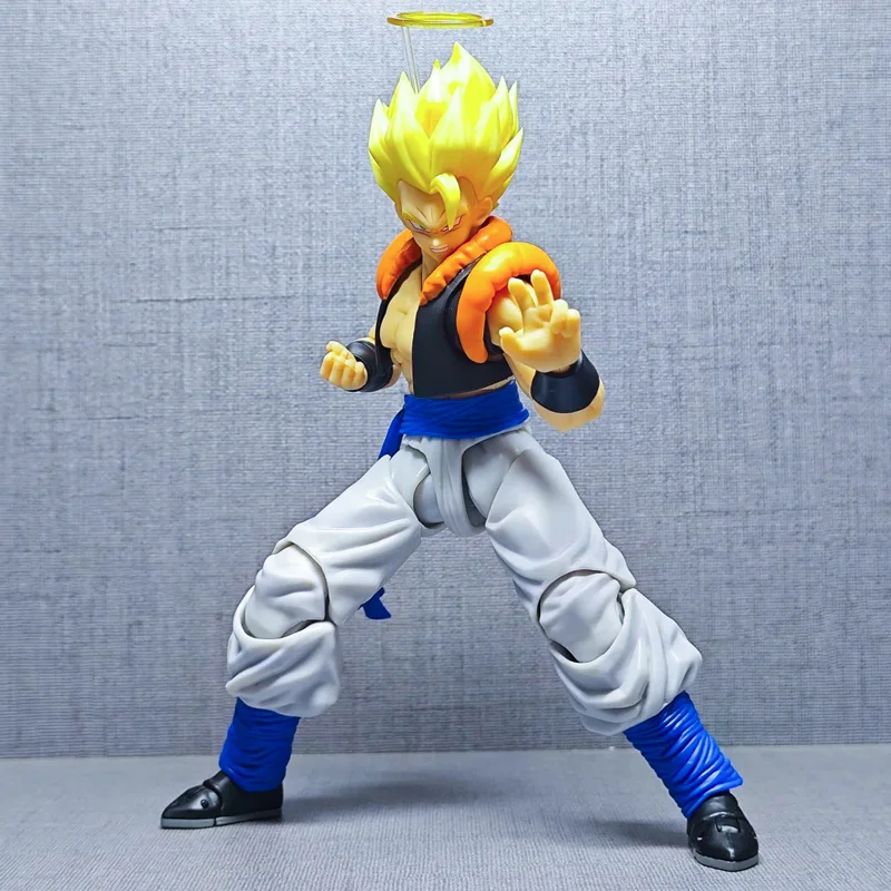 

Bandai Dragon Ball Gogeta Фигурка Модель Аниме Периферийные суставы Подвижная коллекция игрушек Сайян Орнамент Подарок В наличии