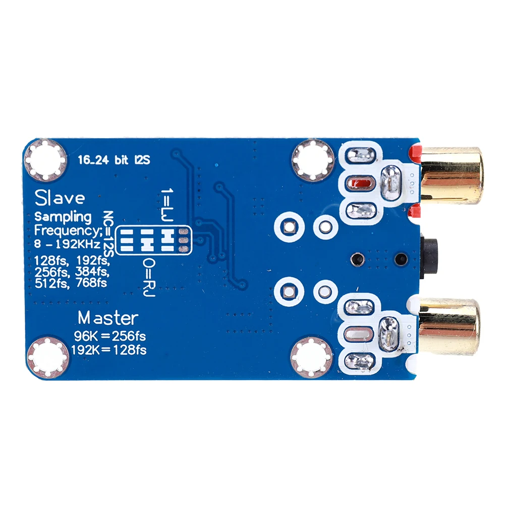 

I2S ADC Master Slave Mode Development Board WM8782S Audio Card Module 24BIT 192K 96K 48K Support 3.5MM/RCA Input