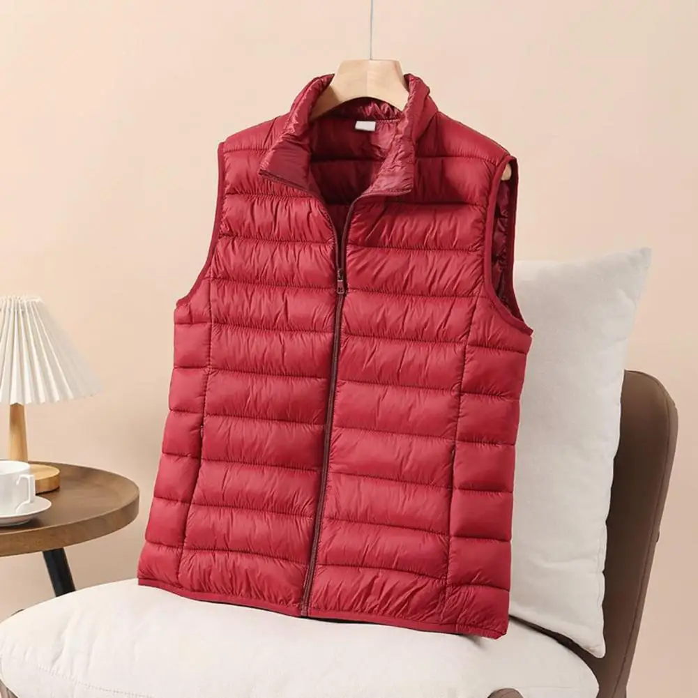 Women Puffer Vest Winter Puffer Jacket Women’s Puffer Vest Lightweight Quilted Jacket Warm Padded Down Coat Winter Outerwear