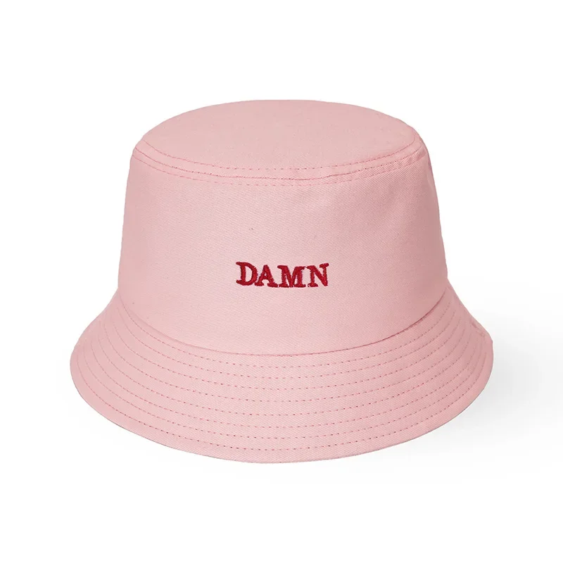 Bucket Hat Woman Man Cartoon Embroidery Panama Cap Men Women Summer Hat Naroto Akatsuki Outdoors Sunscreen Bonnet Fisherman Hat