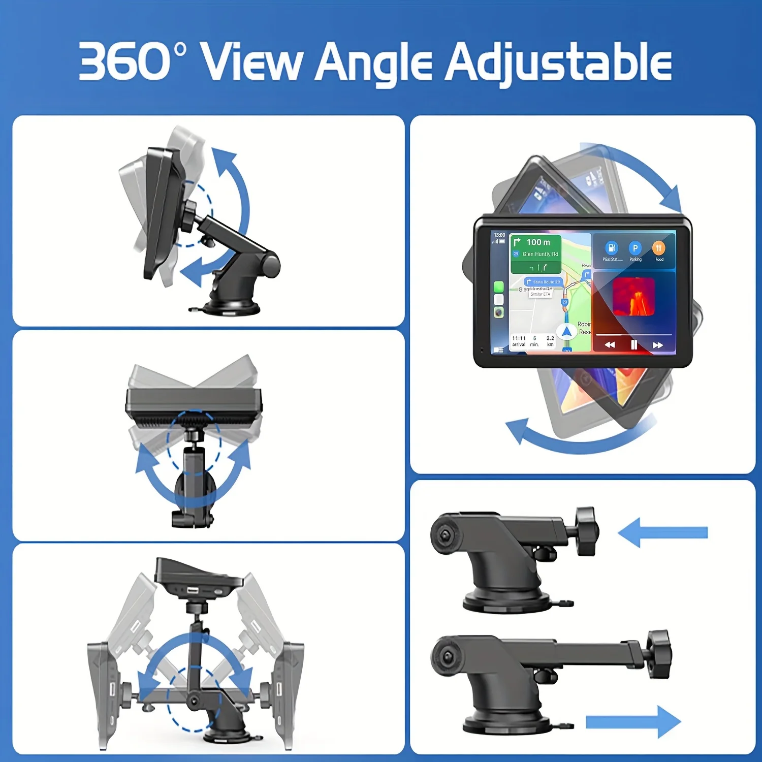 7.0 inch Car Radio Multimedia Video Player Wireless Carplay And Wireless Android Auto Portable Universal Touch Screen