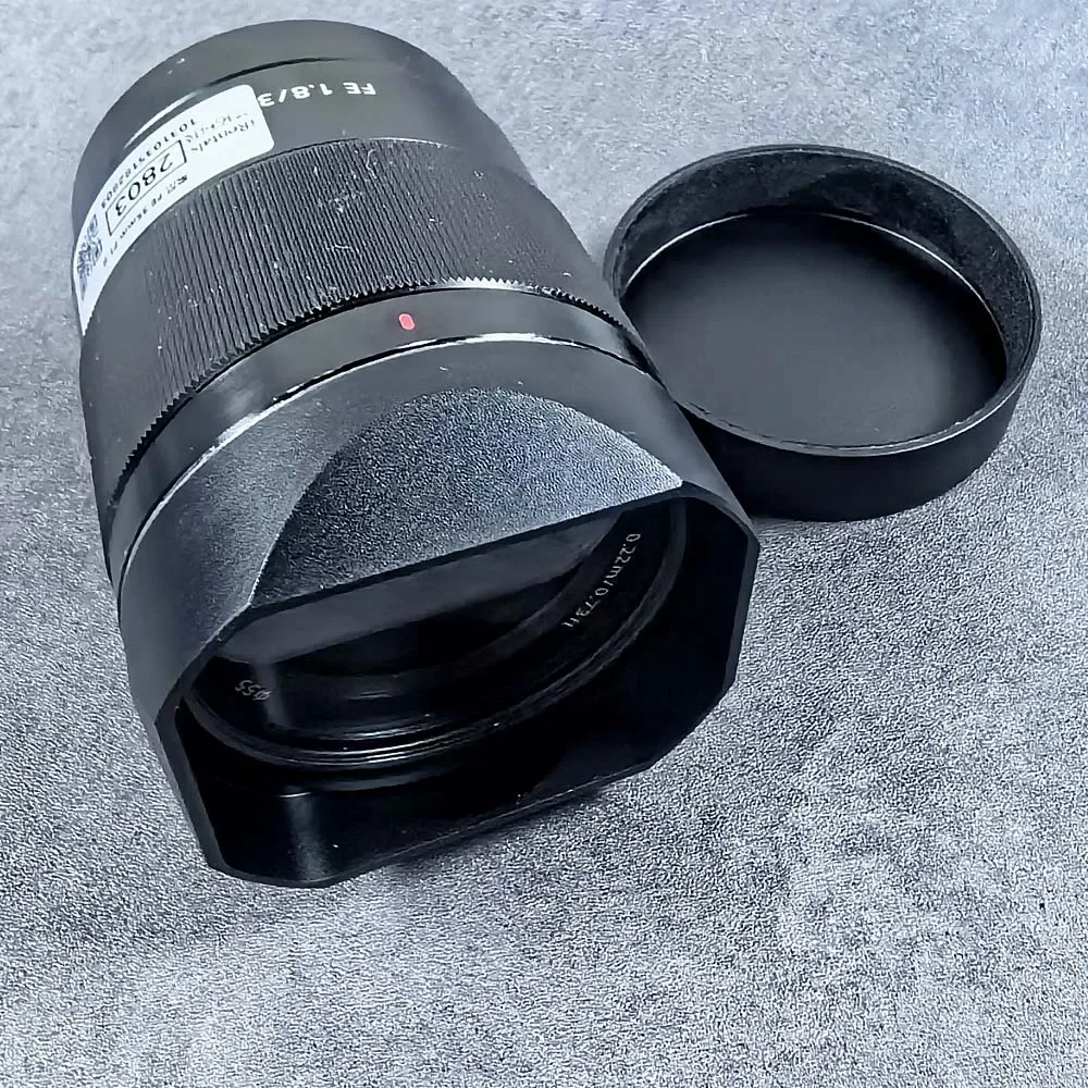 Metal Bayonet Square Lens Hood for Sony FE 35mm F1.4 FE1.4/35 Comes with Cap